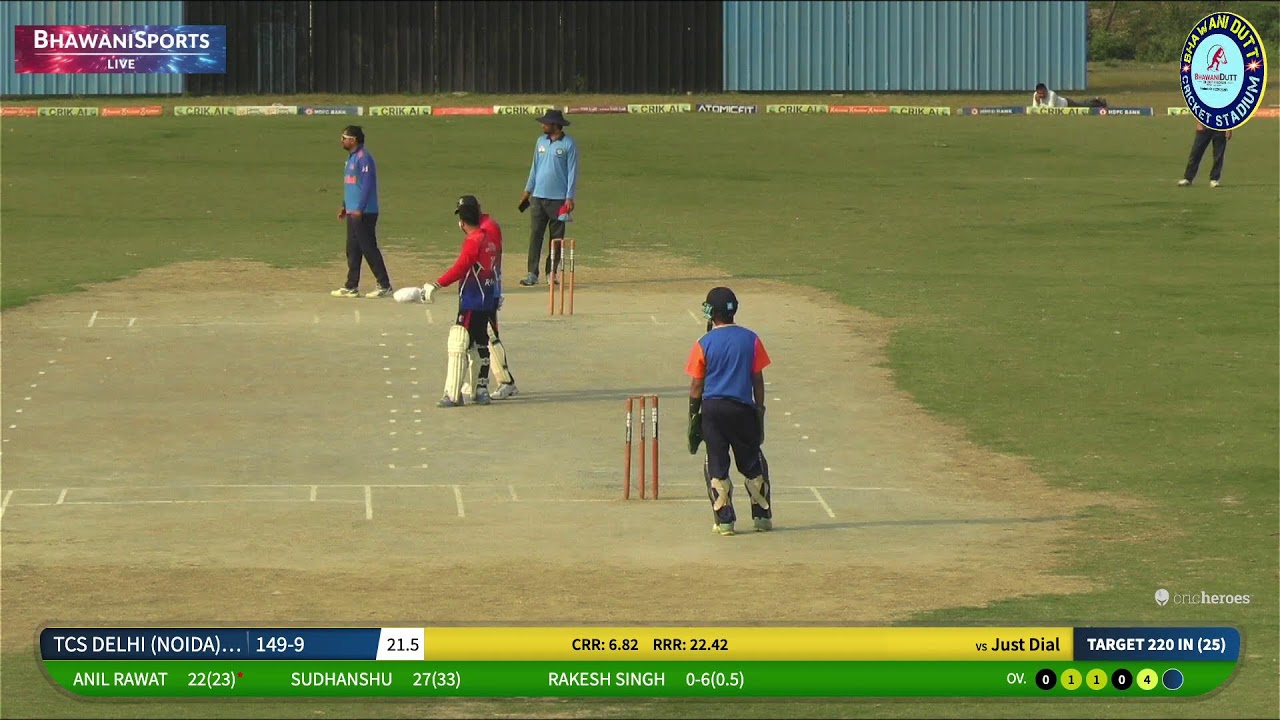 TCS DELHI ( NOIDA ) VS JUST DIAL ||. BHAWANI DUTT PURE CORPORATE LEAGUE SEASON - 2