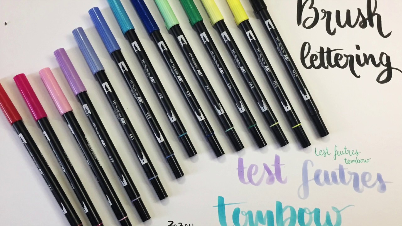 Test des Feutres Tombow Dual Brush Markers