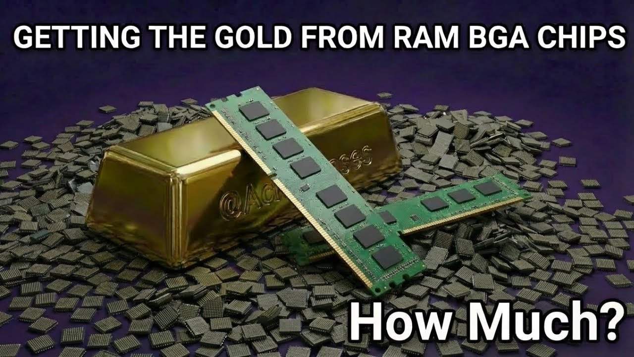 Don’t Miss This Gold from RAM— Getting the Gold Inside IC Chips from 1kg of RAM BGA Chips
