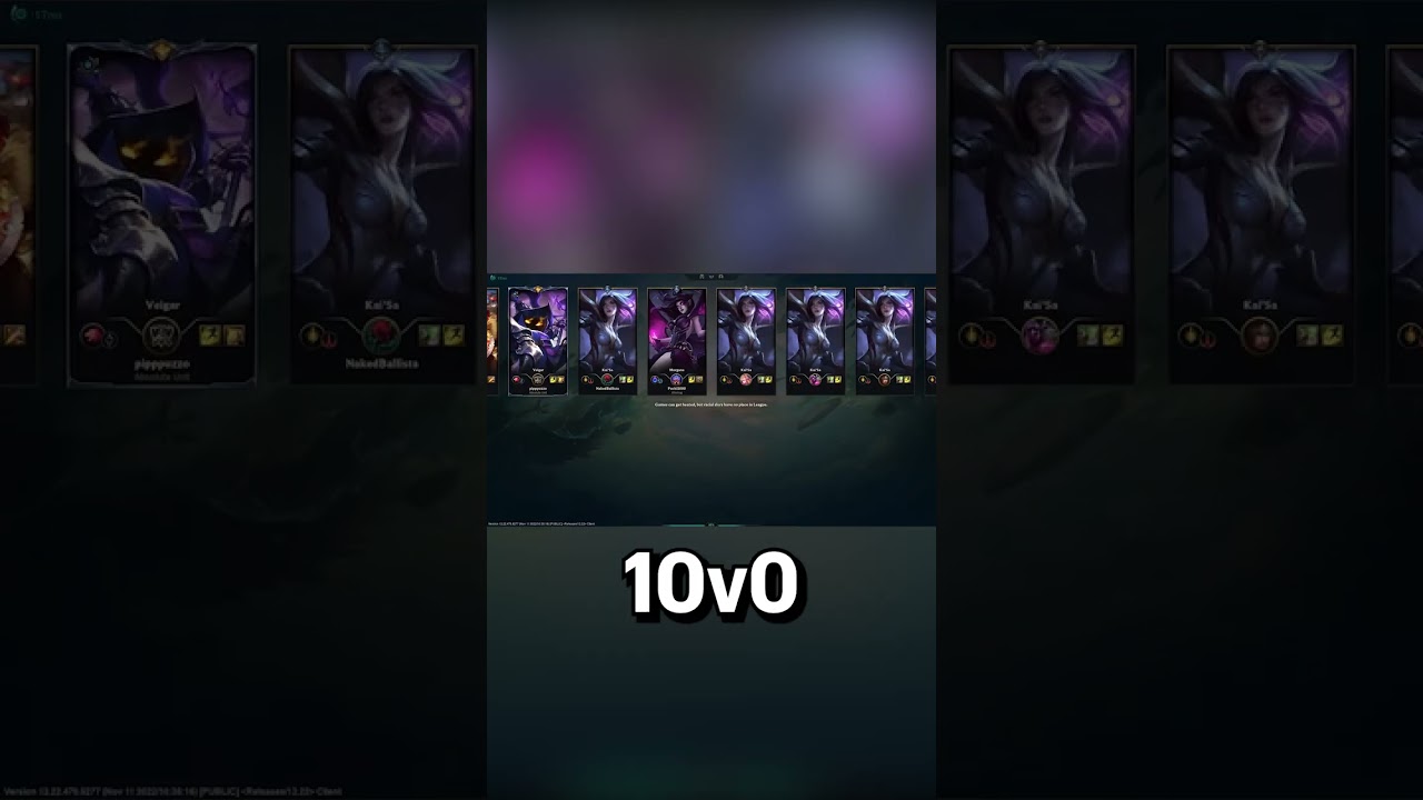 1v9 in League...