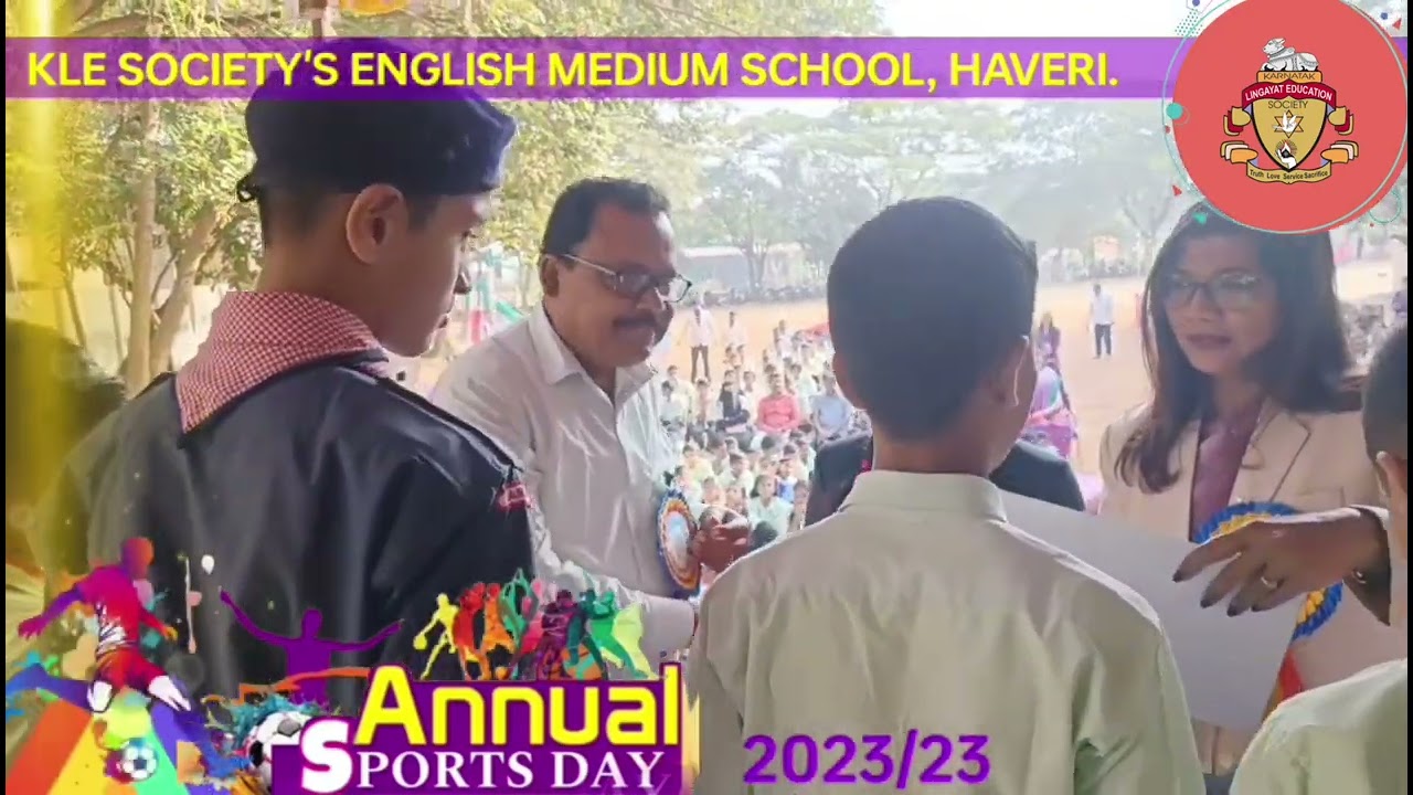 KLE #School #Haveri #Annual Sports Day #Prize  #Distribution 2023 @KLESOCIETYSENGLISHMEDIUMSCHOOL