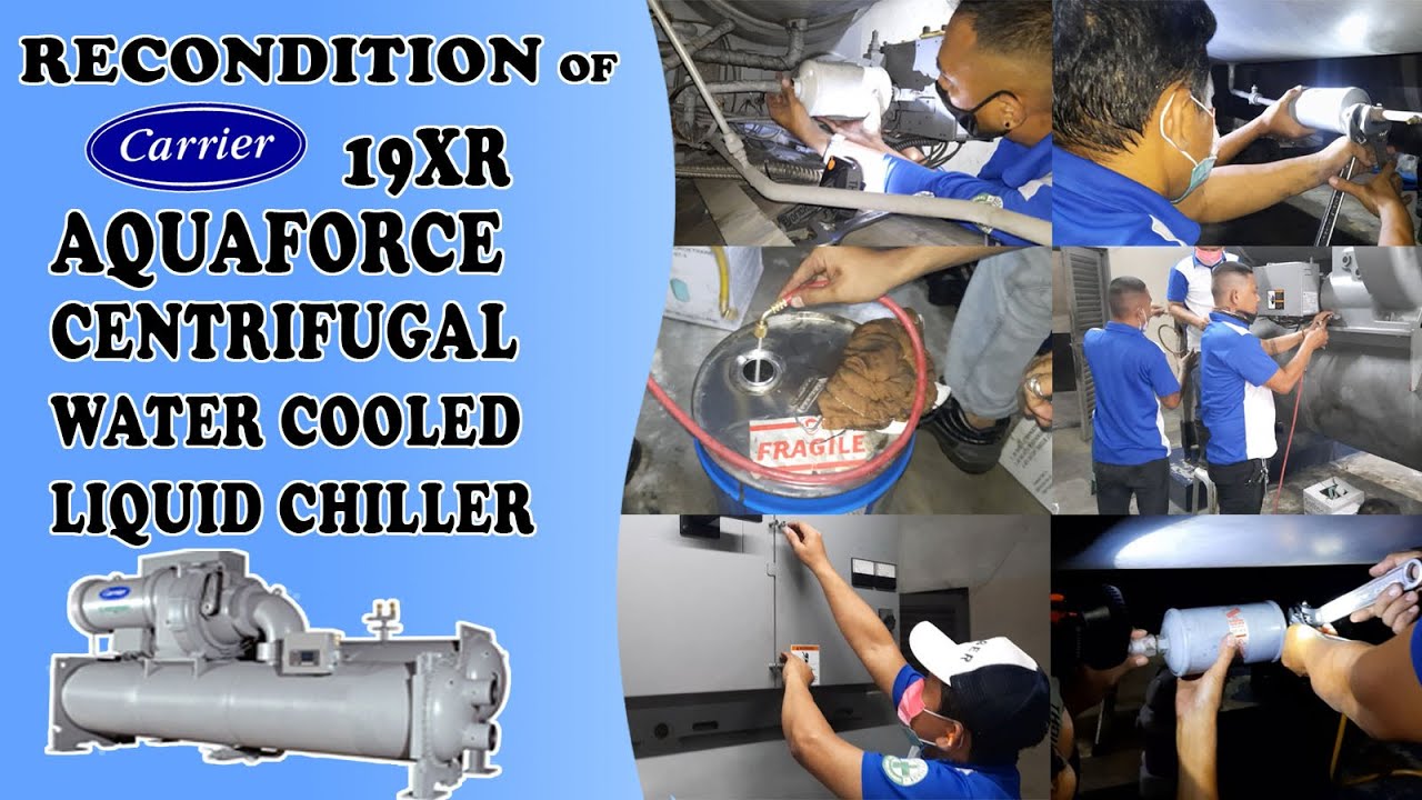 RECONDITION OF THREE(3) CARRIER 19XR CENTRIFUGAL WATER COOLED LIQUID CHILLER  | PART 1 | TIMELAPSE