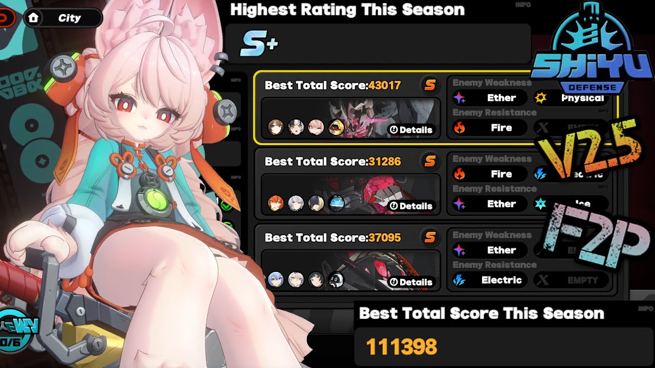Ye Shunguang & Zhao (Debut) - Shiyuu Defense 2.5 floor 5 (S+ Rank) [F2P] | Zenless Zone Zero