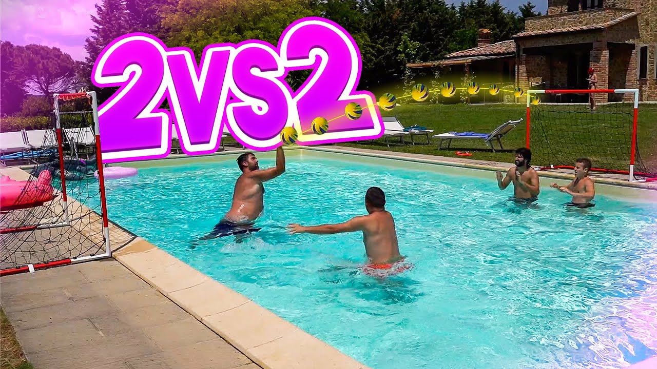 2 vs 2 PORTA a PORTA in PISCINA! w/ELITES