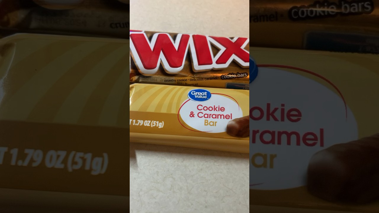 COMPARISION Twix vs Great Value Walmart Cookie & Caramel Bar (NOT GAMING RELATED)