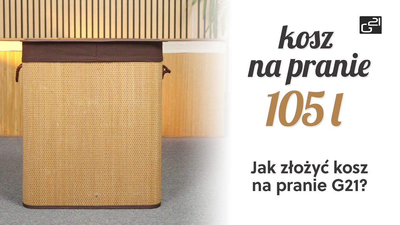 Jak złożyć kosz na pranie G21? Szybka i prosta instrukcja (105 l)