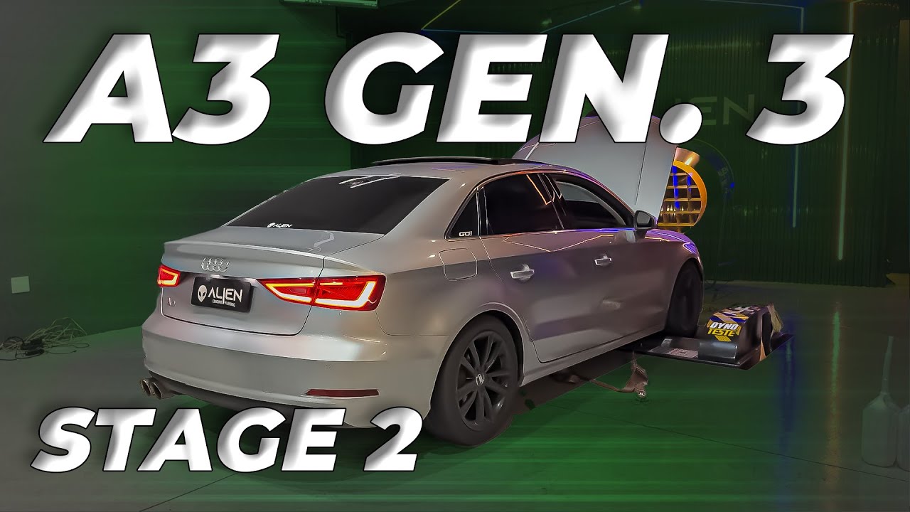 AUDI A3 SEDAN 1.8 TURBO STAGE 2!!🚀 GANHOS ABSURDOS PRA ANDAR IGUAL GOLF GTI MK7!!