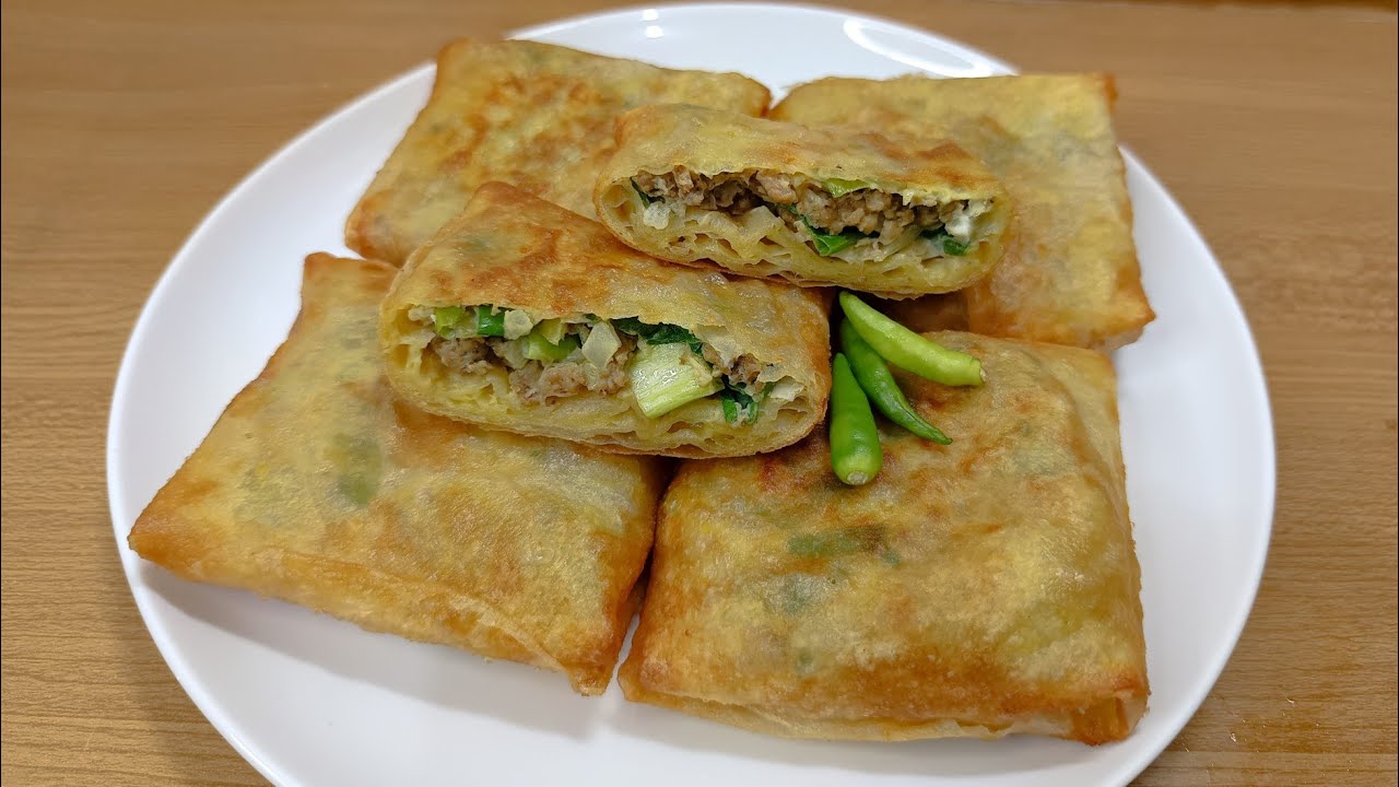 Resep martabak telur isi daging sapi kulit lumpia enak banget