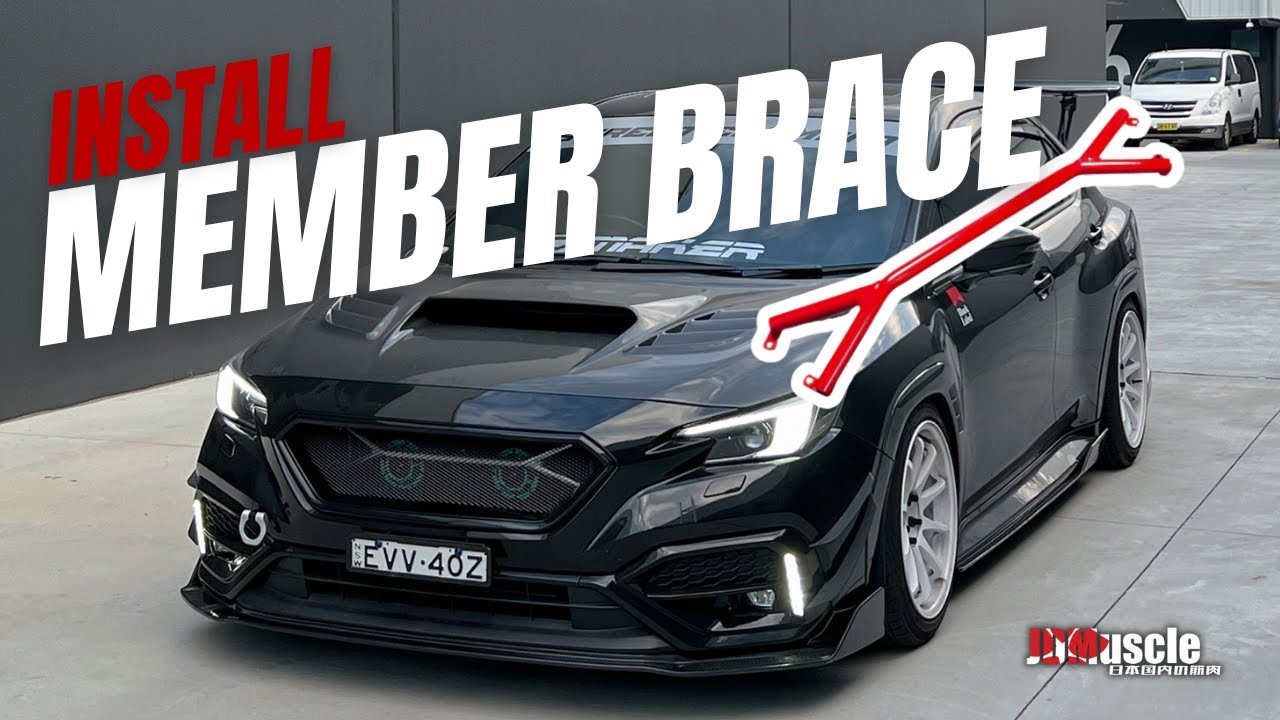 JDMuscle 22+ Subaru WRX Front Member Brace Install