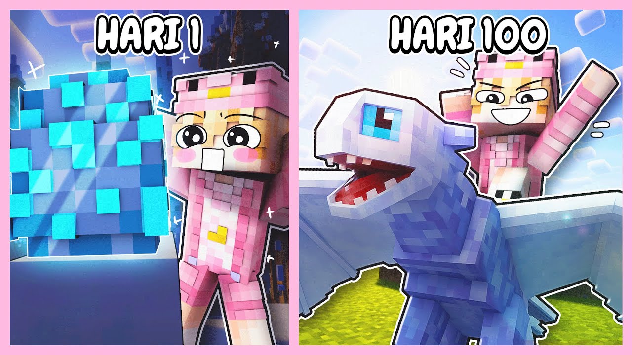 ACIL DEMON & ANGEL Membesarkan Naga Di Minecraft! Minecraft Surival #3