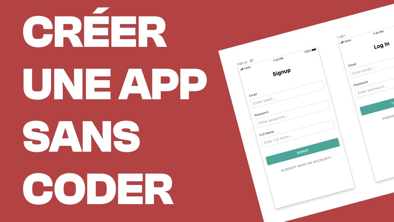 Créer une application mobile sans coder avec Adalo !