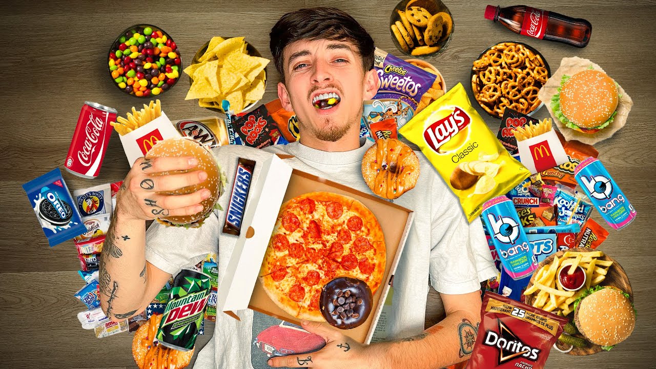 Eating The WORLD’S UNHEALTHIEST DIET For 100 HOURS!!