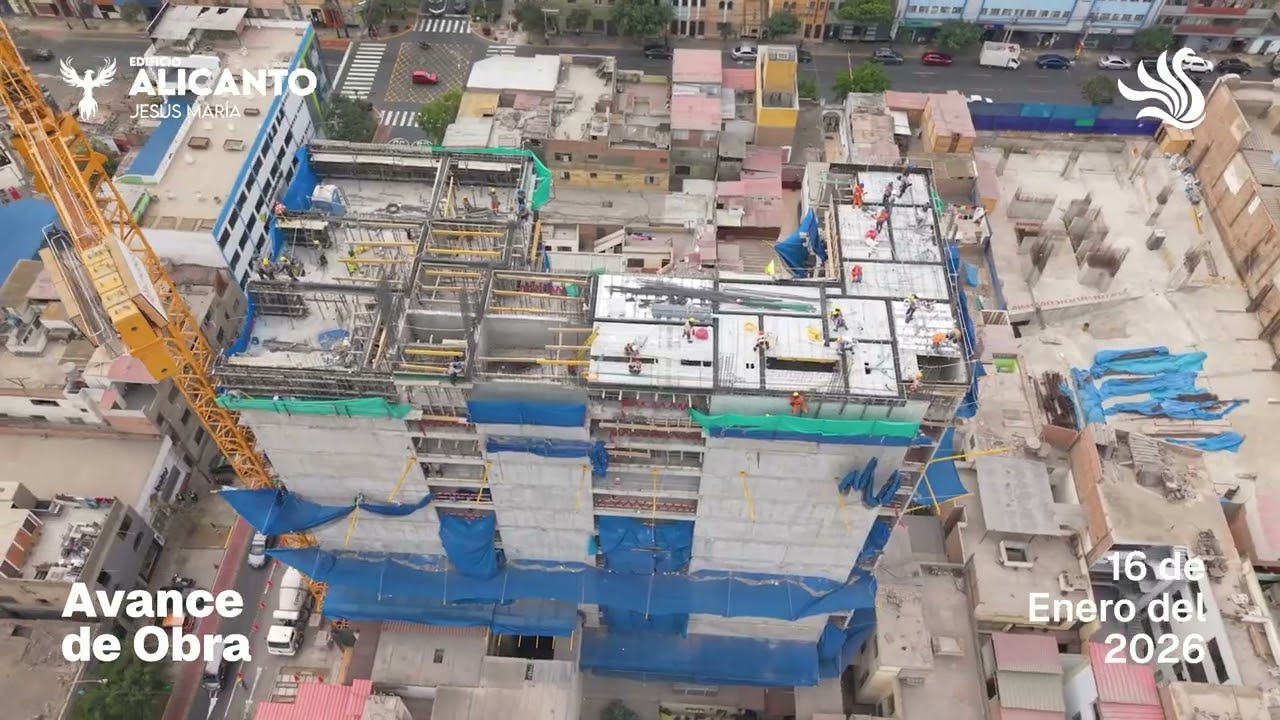 Avance de Obra - Edificio Alicanto 16 de Enero del 2026