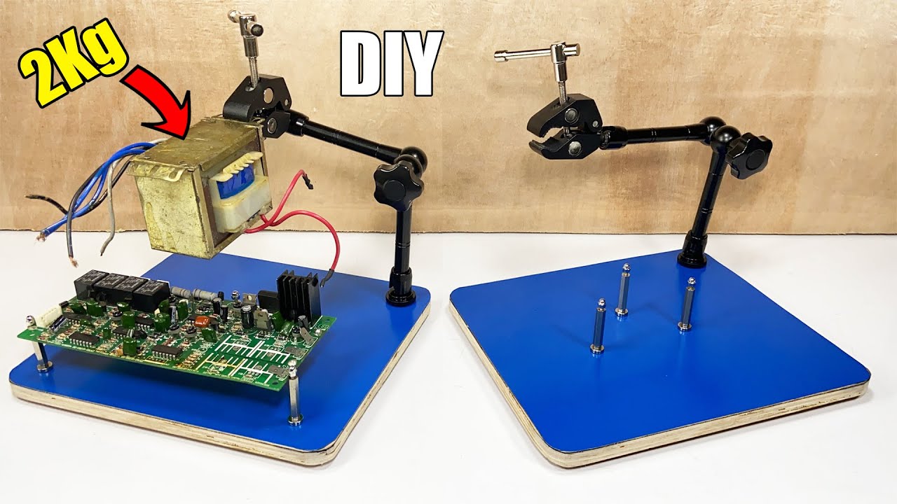 DIY PCB Holder make with Articulating Friction Arm