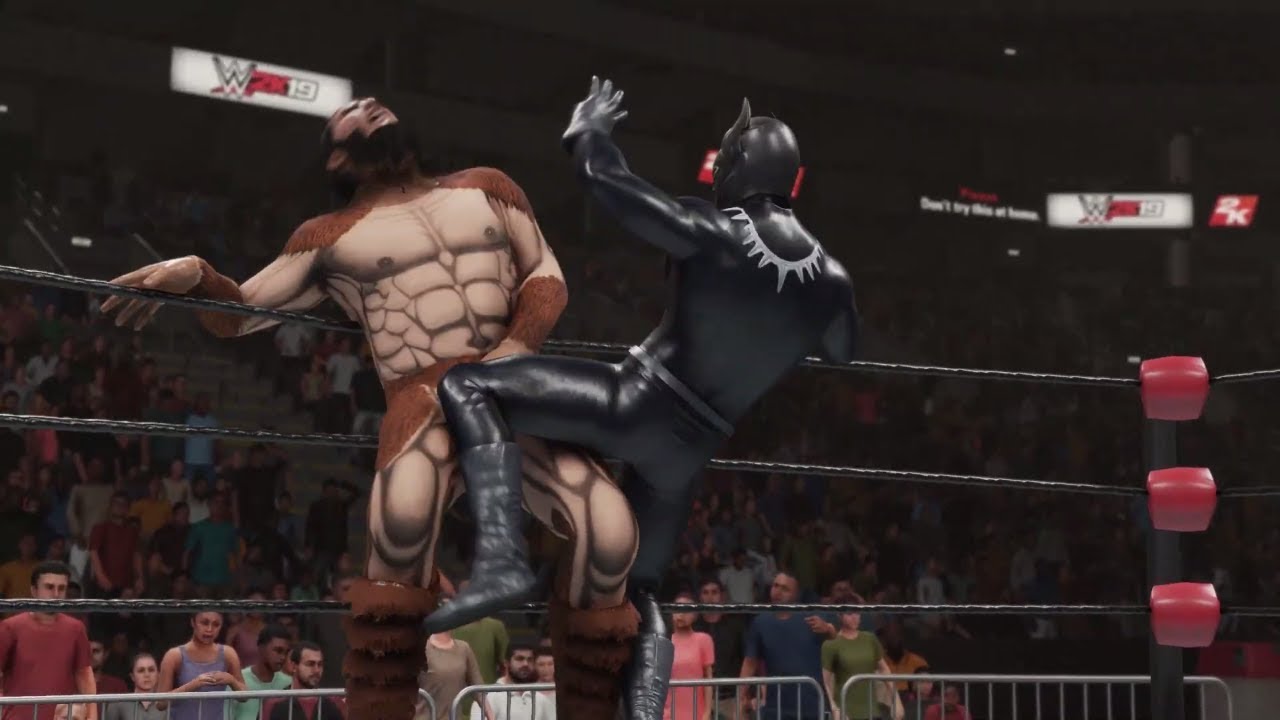 WWE 2k19 Giant Gonzalez vs. Black Panther