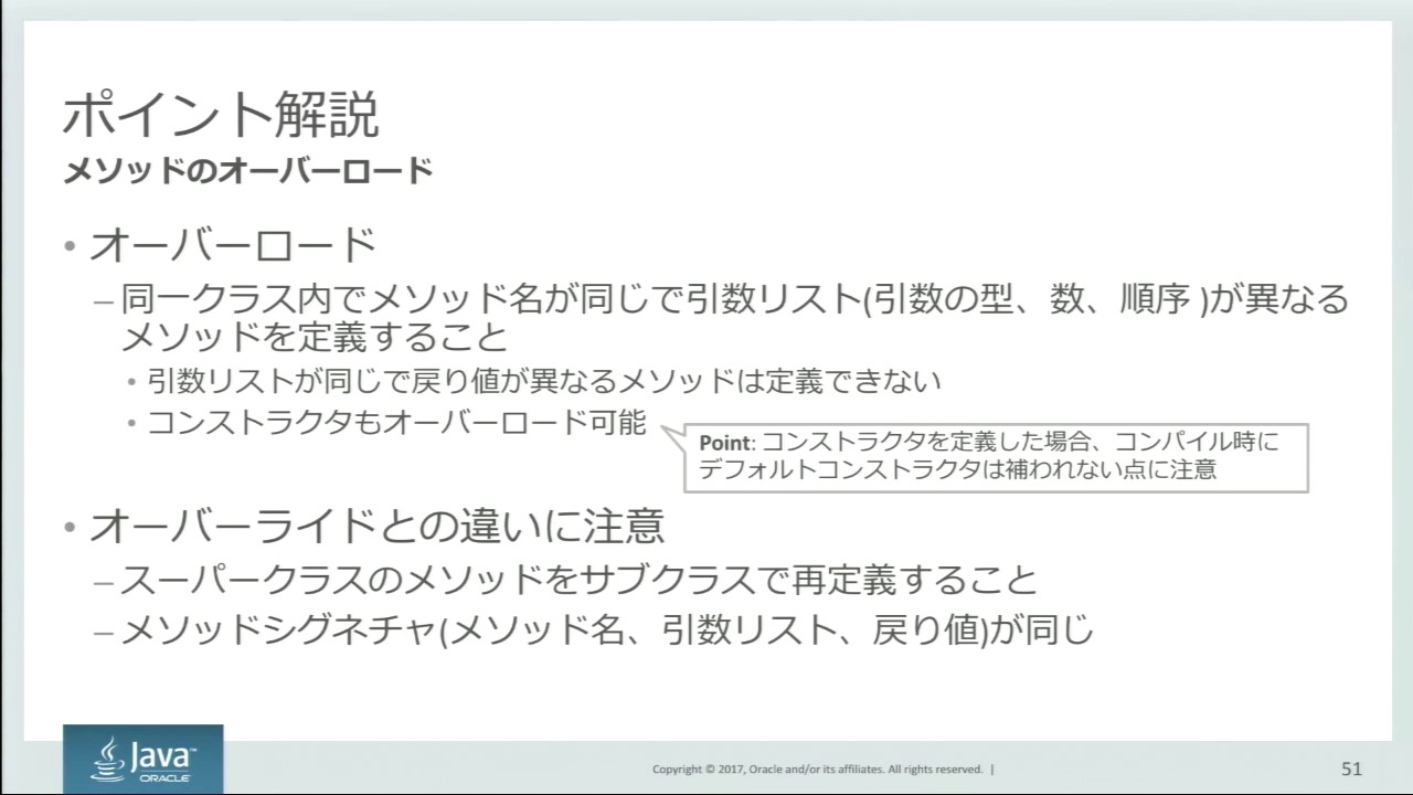 Oracle Certified Java Programmer, Silver SE 8  認定資格試験(1Z0-808)対策ポイント解説セミナー（2）
