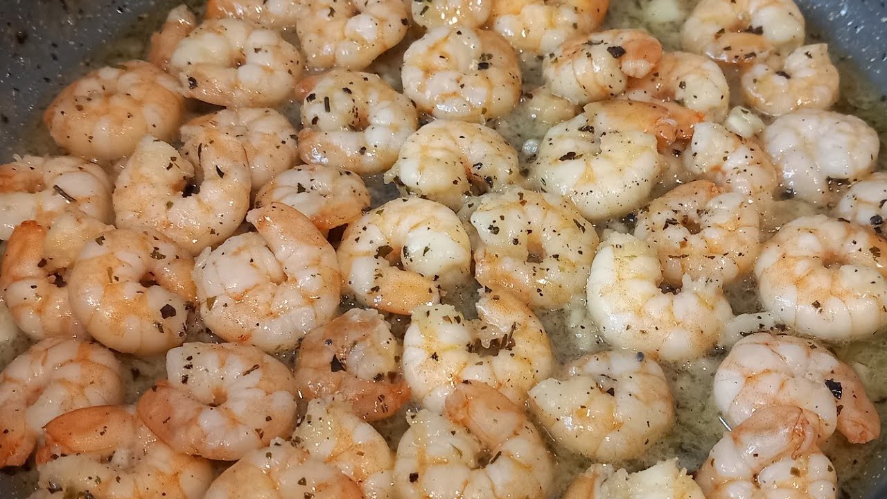 Garnalen met knoflook, de gemakkelijkste versie, Shrimp with garlic, the easiest version