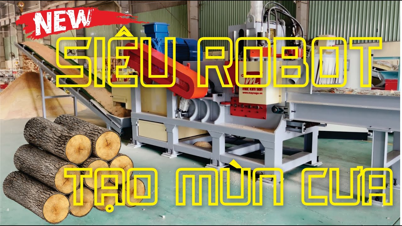 MKS05T | Siêu cổ máy ăn gỗ tạo mùn cưa viên nén, lò hơi