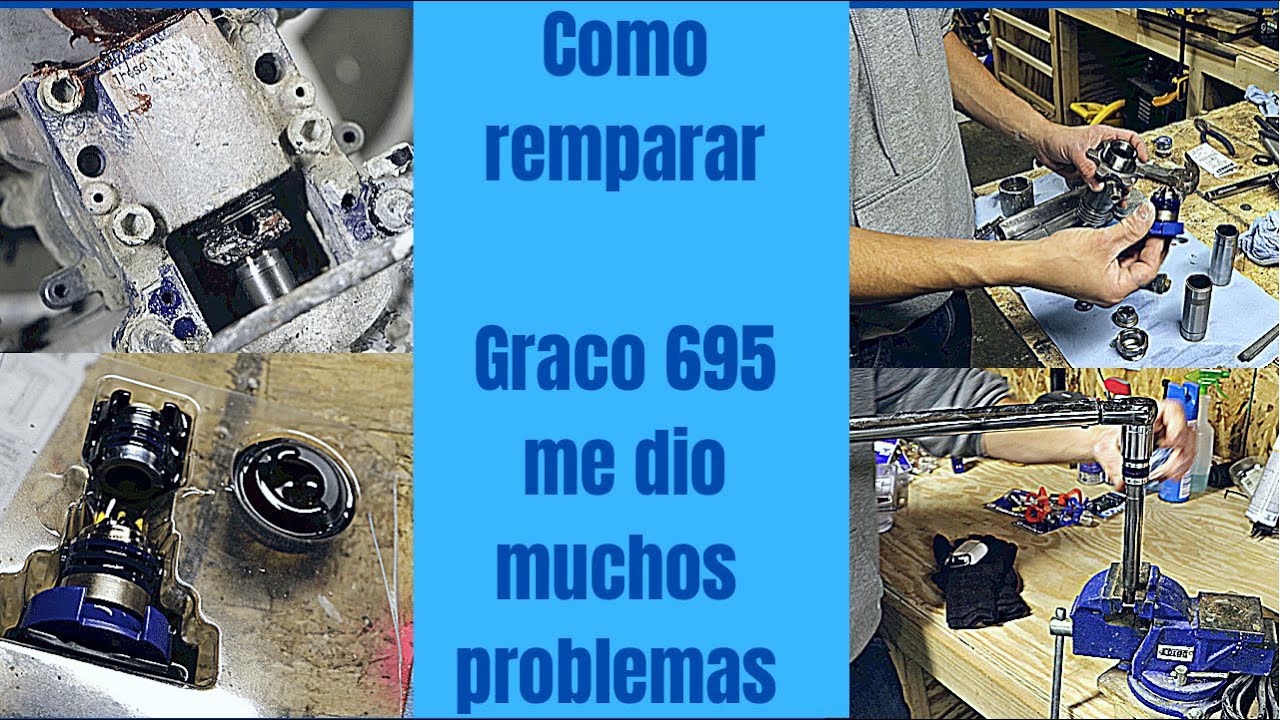 COMO REMPACAR GRACO 695 me dio muchos problemas mira como lo solucione