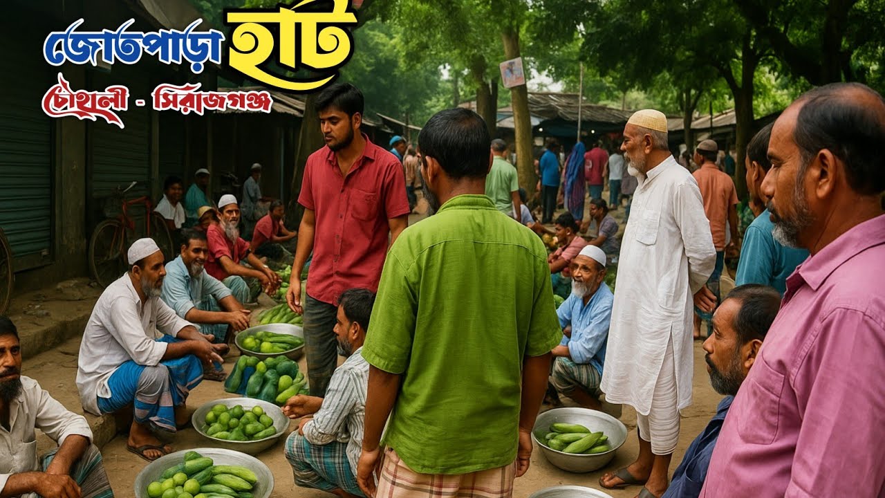 সিরাজগঞ্জের ঐতিহ্যবাহী গ্রামীণ হাট জোতপাড়া বাজার || Jutpara Bazar || Chowhali Sirajganj ||