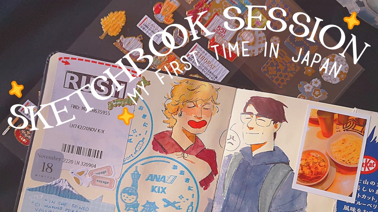 🇯🇵​ First time in Japan | DRAW WITH ME ⭐​