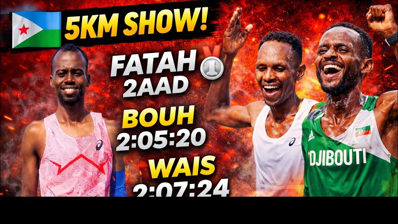 🏃🇩🇯 Orodadii Bishan & bishii Hore – Guulaha Orodyahannada Djibouti