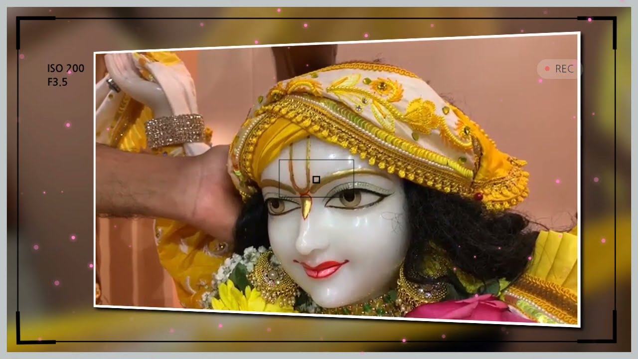 Sri Gaur Nitai Live Turban Making Tutorial-1 ISKCON Radha Syamsundar Central New jersey Temple USA.