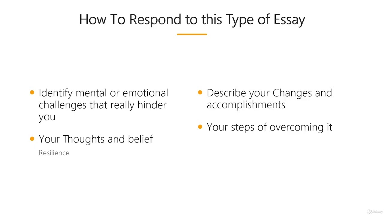 How to respond for Chanllenging Sitution & essays