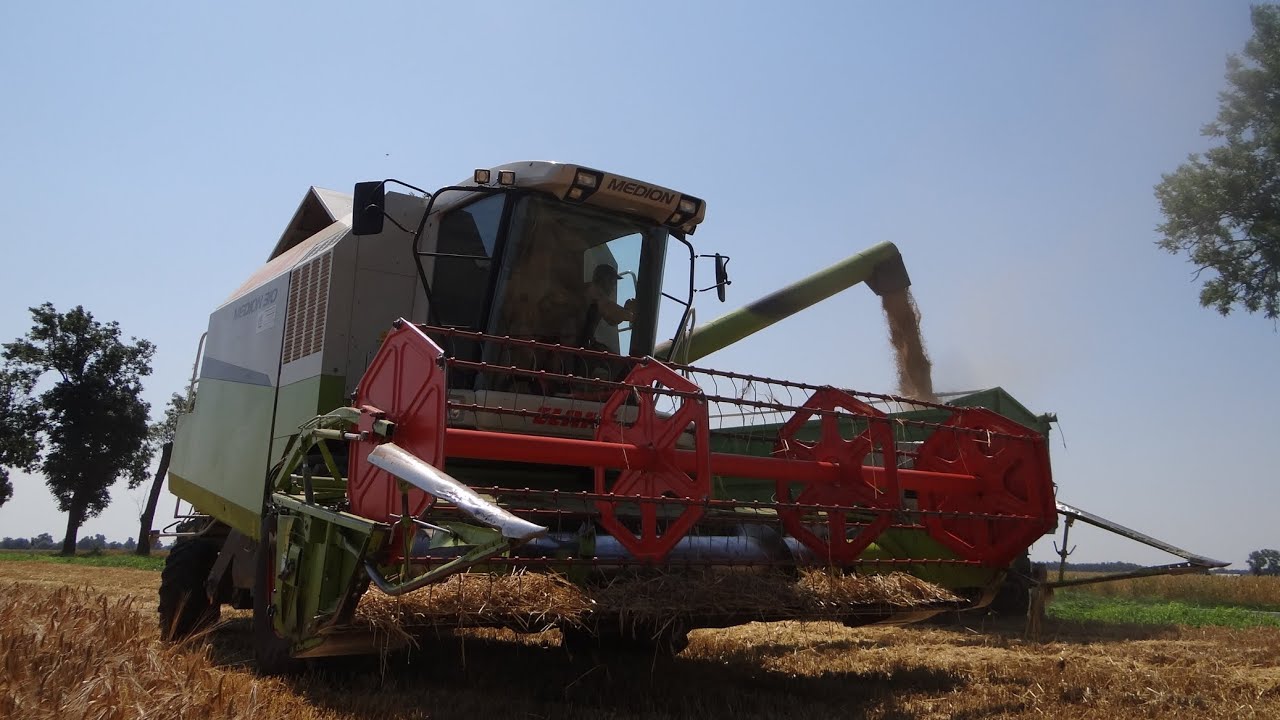 Żniwa 2015 Jęczmień Claas Medion 310 Full HD 50p!