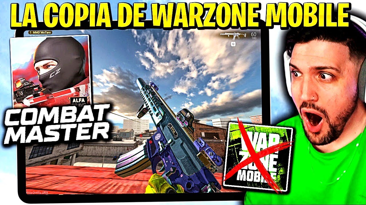 Jugué la COPIA de WARZONE MOBILE *COMBAT MASTER* - TIENE POTENCIAL COMBATZONE?