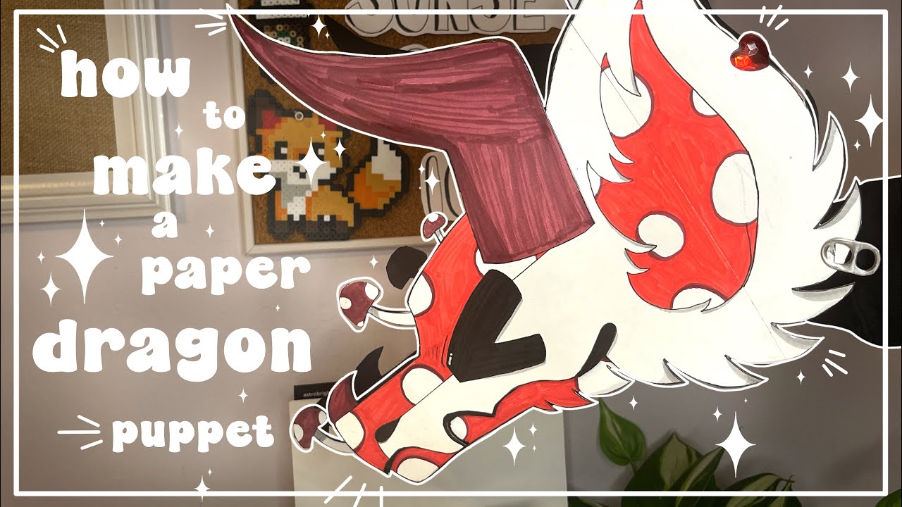 How To Make A Paper Dragon Puppet || Full Tutorial || 35k Special