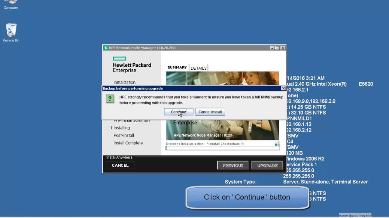 Upgrade HP NNMi 10.10 to HPE NNMi 10.20