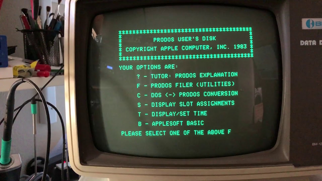 APPLE II Plus - Part 4 - Backing up my ProDOS and APPLE BASIC master floppies - STB198