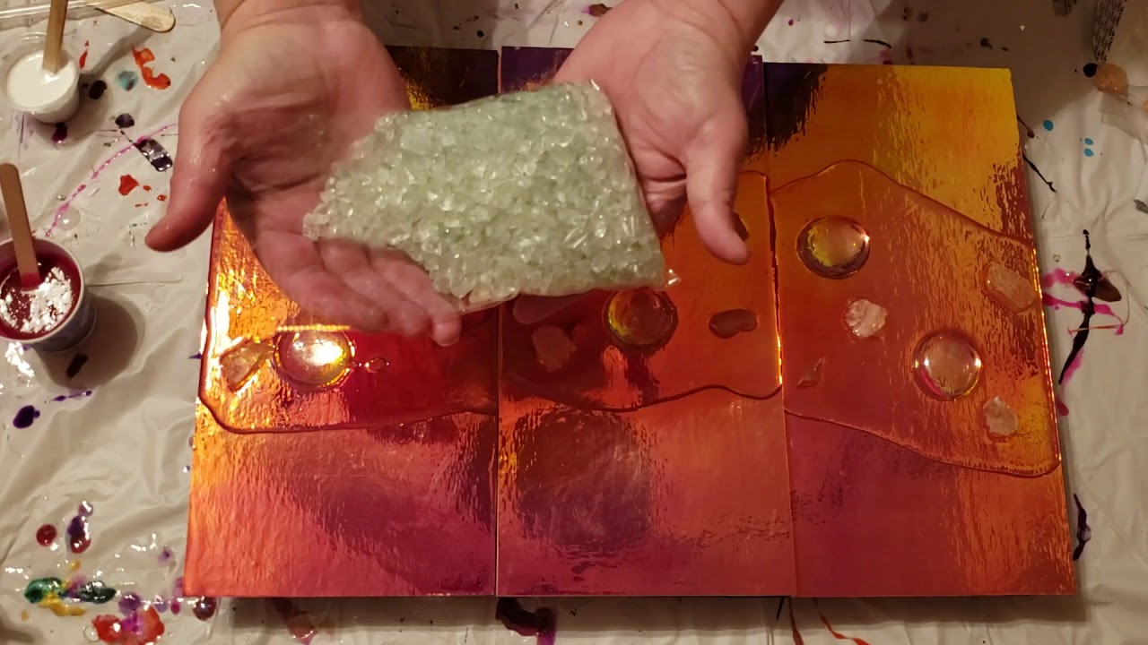 Resin Art  How to use Holographoc Paper in your Art 