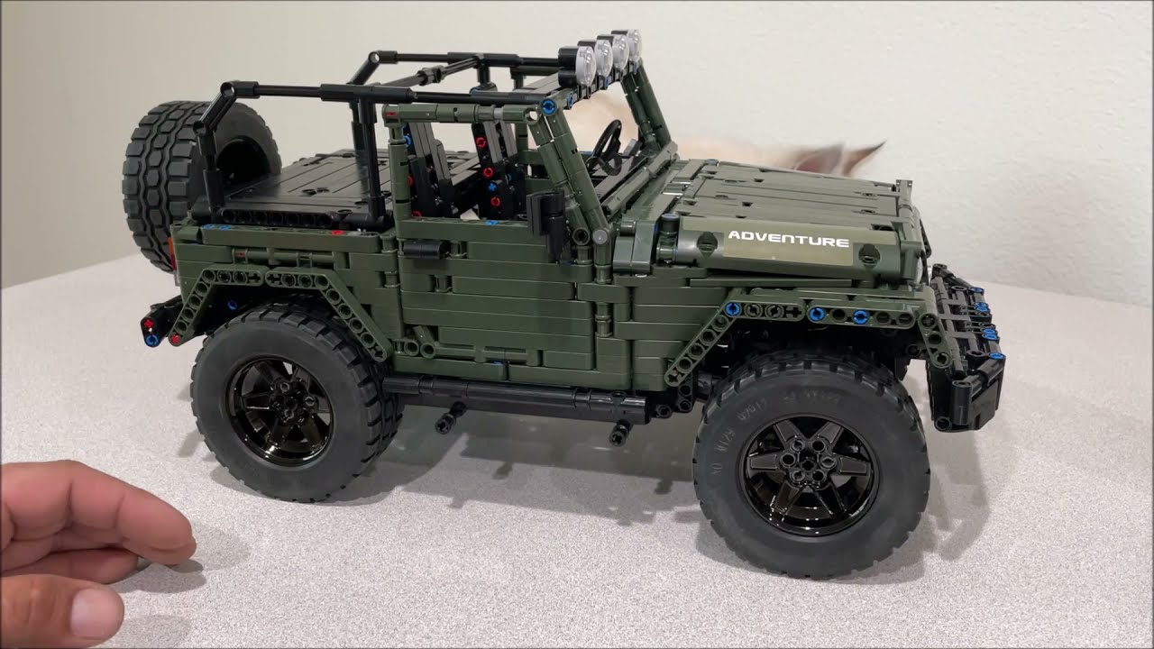 MOC fake lego JEEP WRANGLER mould king technic REVIEW
