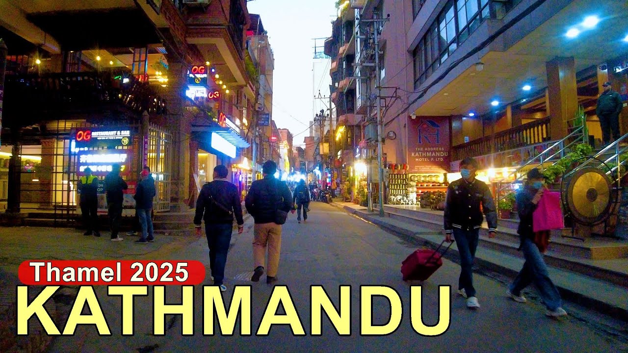 🇳🇵Kathmandu THAMEL Friday Evening Walk 2025 - Winter Vibes Nepal🇳🇵