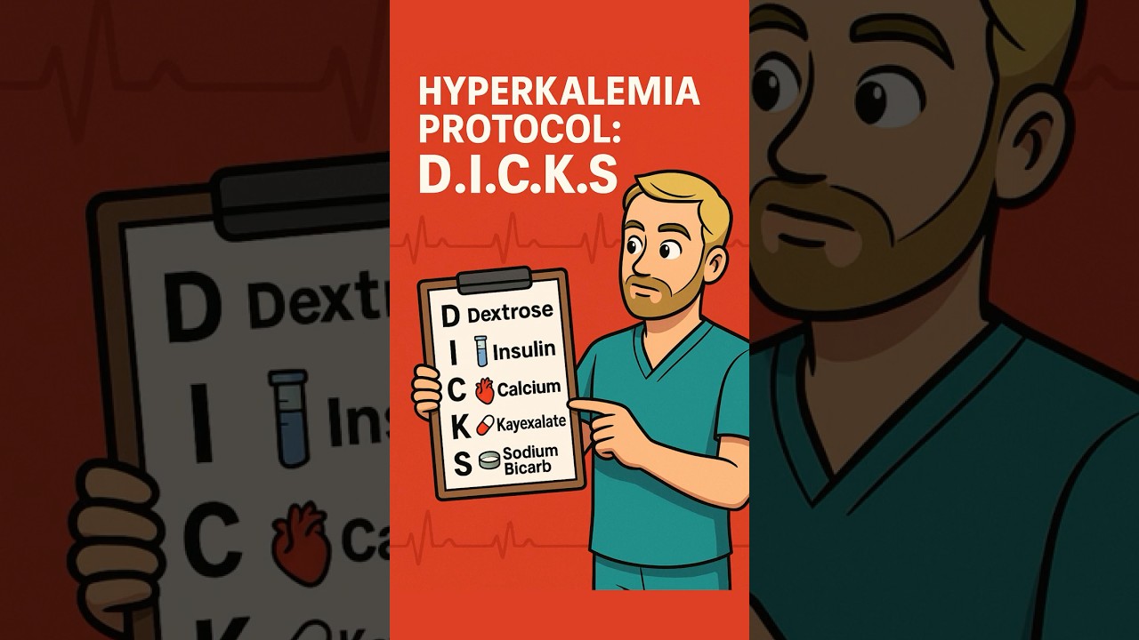 Протокол лечения гиперкалиемии, который вы никогда не забудете 💉 #гиперкалиемия #реанимация #студ...