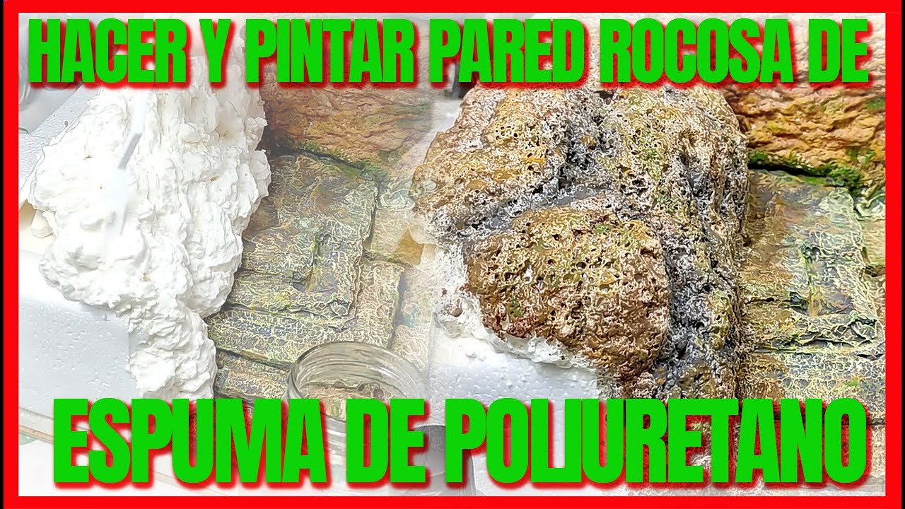 👉⛰ Hacer y pintar pared rocosa de espuma de poliuretano