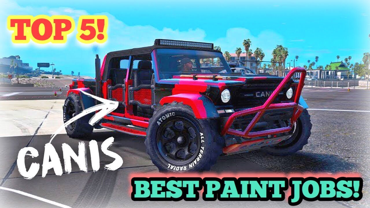 TOP 5 AWESOME PAINT JOBS FOR THE NEW CANIS KAMACHO | GTA V ONLINE!