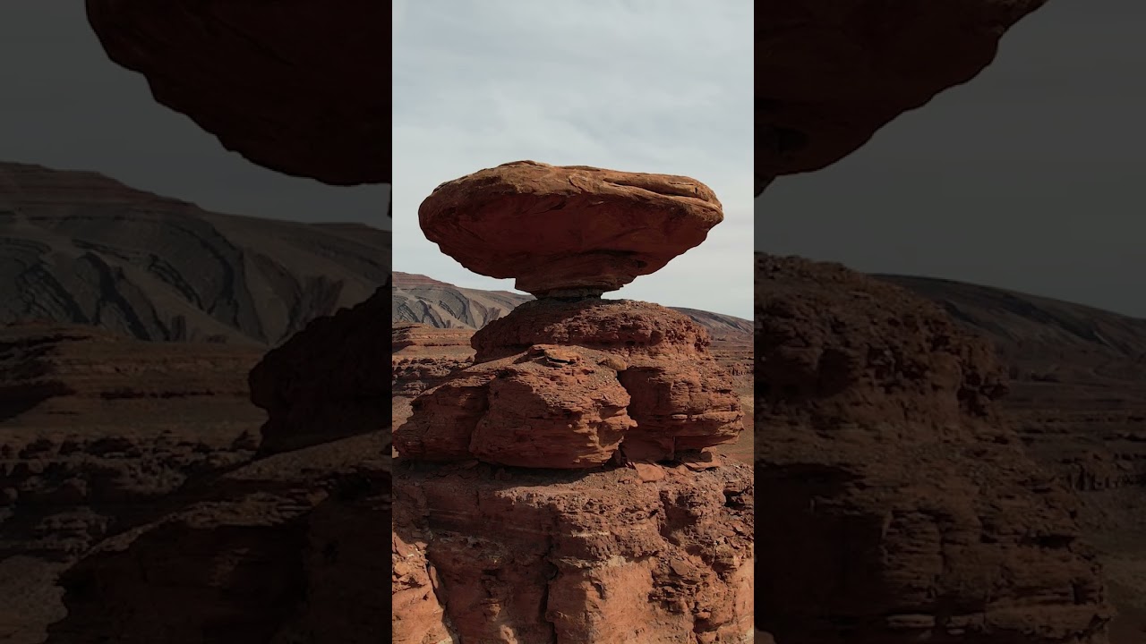 Mexican Hat Rock is 60 feet across! How is this possible? #utah #travel
