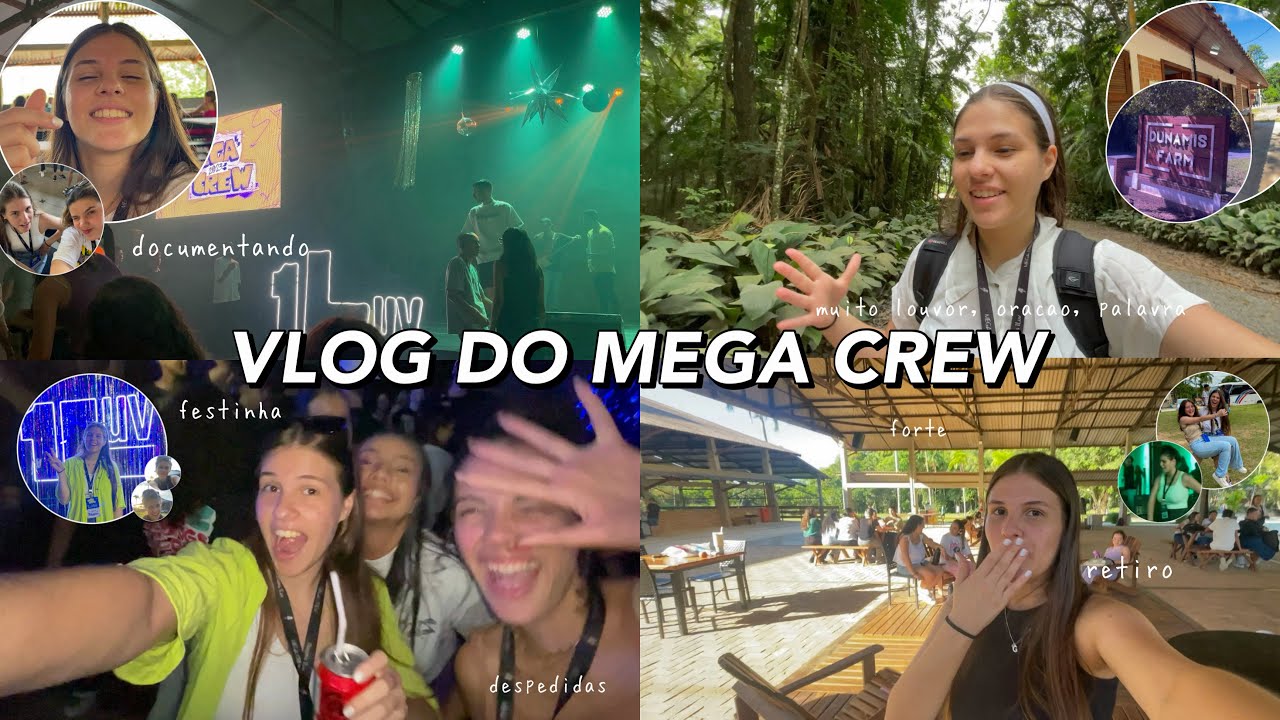 VLOG MEGA CREW | dunamis farm, retiro, documentando🌾❤️‍🔥✝️