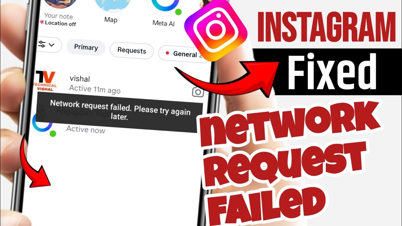 instagram network request failed please try again later | Instagram network request failed problem