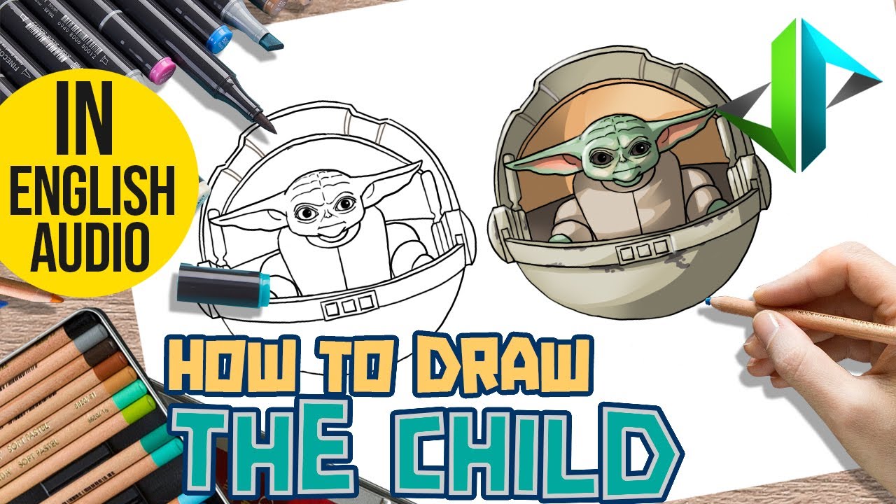 [DRAWPEDIA] HOW TO DRAW *NEW* BABY YODA BACKBLING from FORTNITE - STEP BY STEP DRAWING TUTORIAL