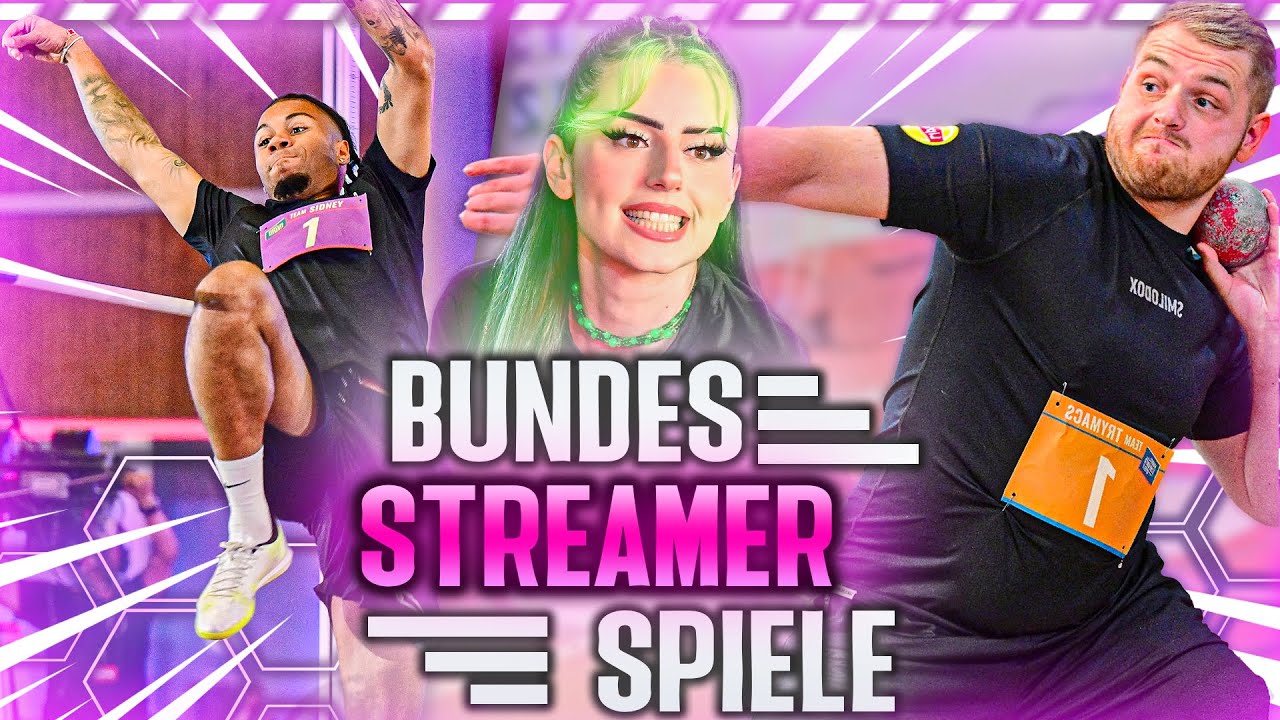 🥵😨BUNDESSTREAMERSPIELE 2023 HIGHLIGHTS! - Hochsprung, Sprint, Kugelstoßen und CO!