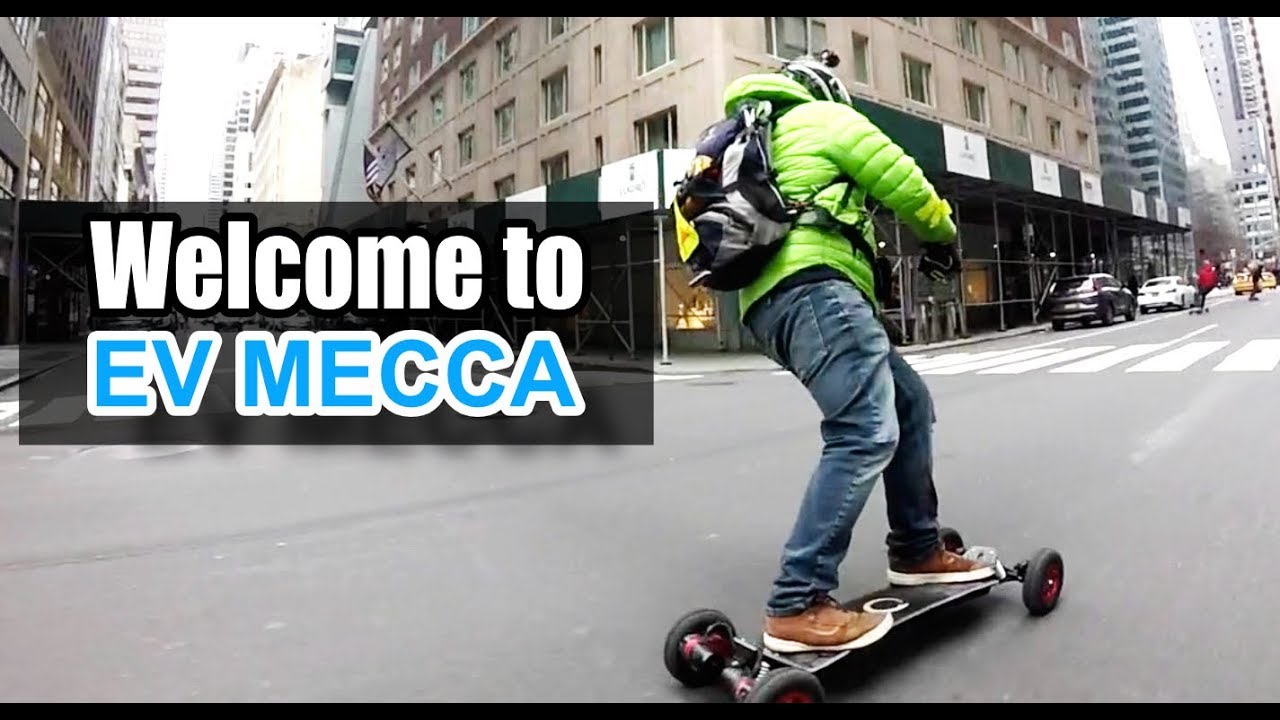 Here's what it's like riding with the best Electric Skateboards in EV MECCA - NEW YORK