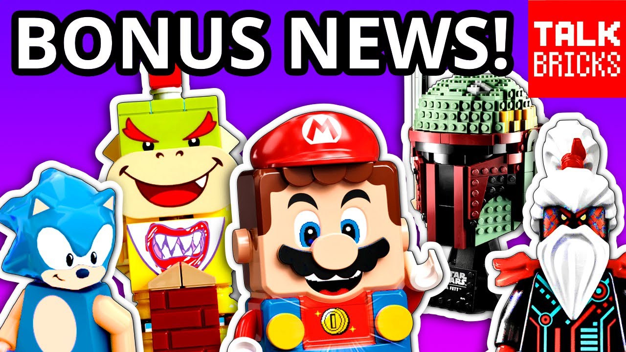 BONUS LEGO NEWS! SUPER MARIO SETS!! Boba Fett & Stormtrooper Busts! Sonic Mania! Ninjago! & MORE!