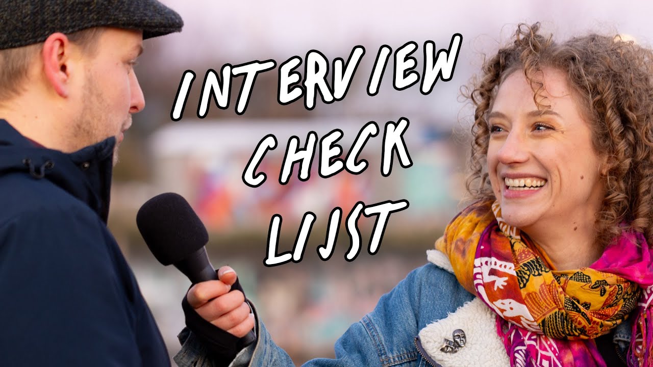 Interview filmen: gebruik deze CHECKLIST