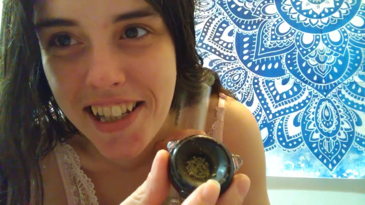 Stoned Girl Tries to STFU and hit the Bong but she Forgets That's what She's here to do Repeatedly