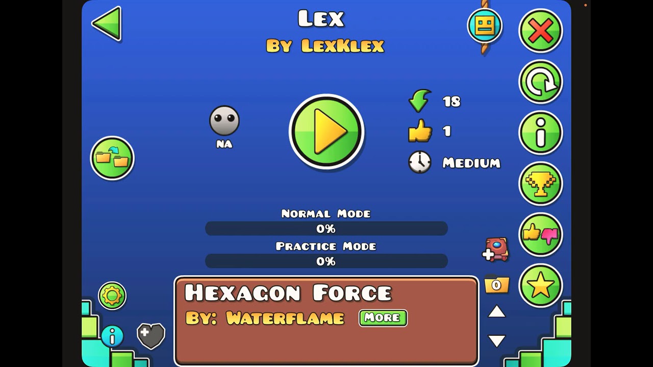 Playing the recent tab in Geometry Dash (it’s the worst gd vid I ever made)