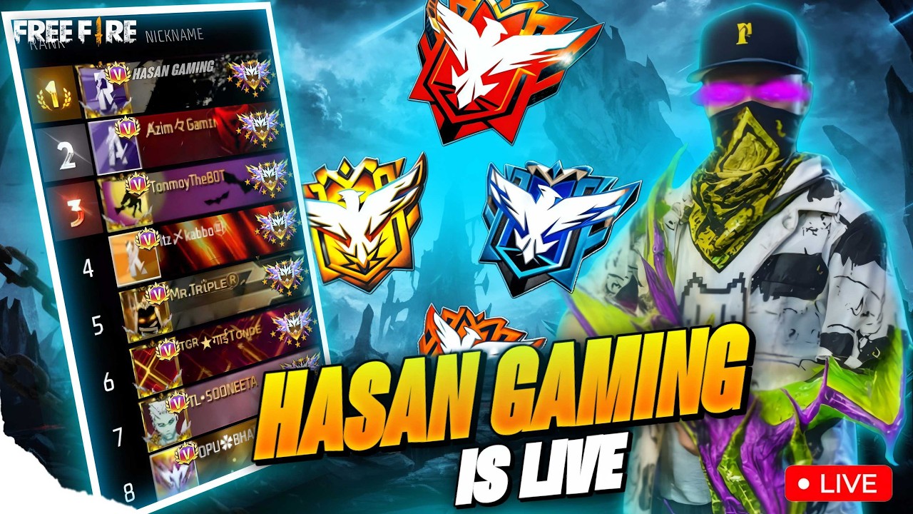 🔴[Live Free Fire New Rank Season Rank Push Live !!